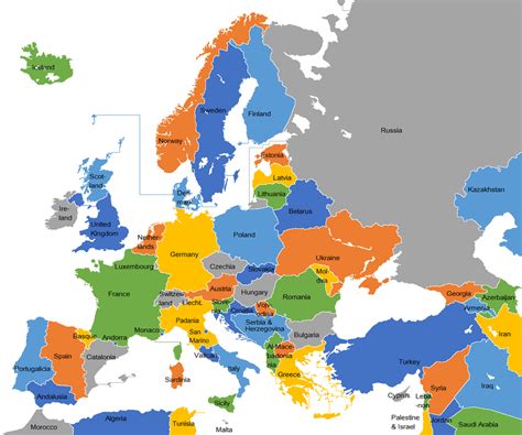mapa da europa 2022